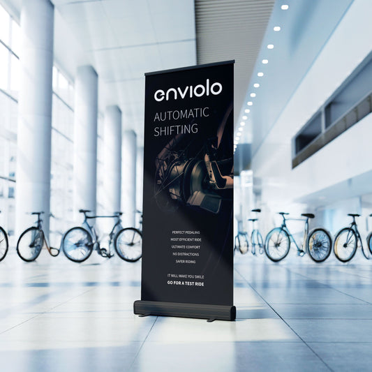 Enviolo Automatic shifting roll-up banner